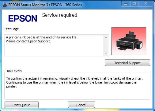 epson l360 reset software